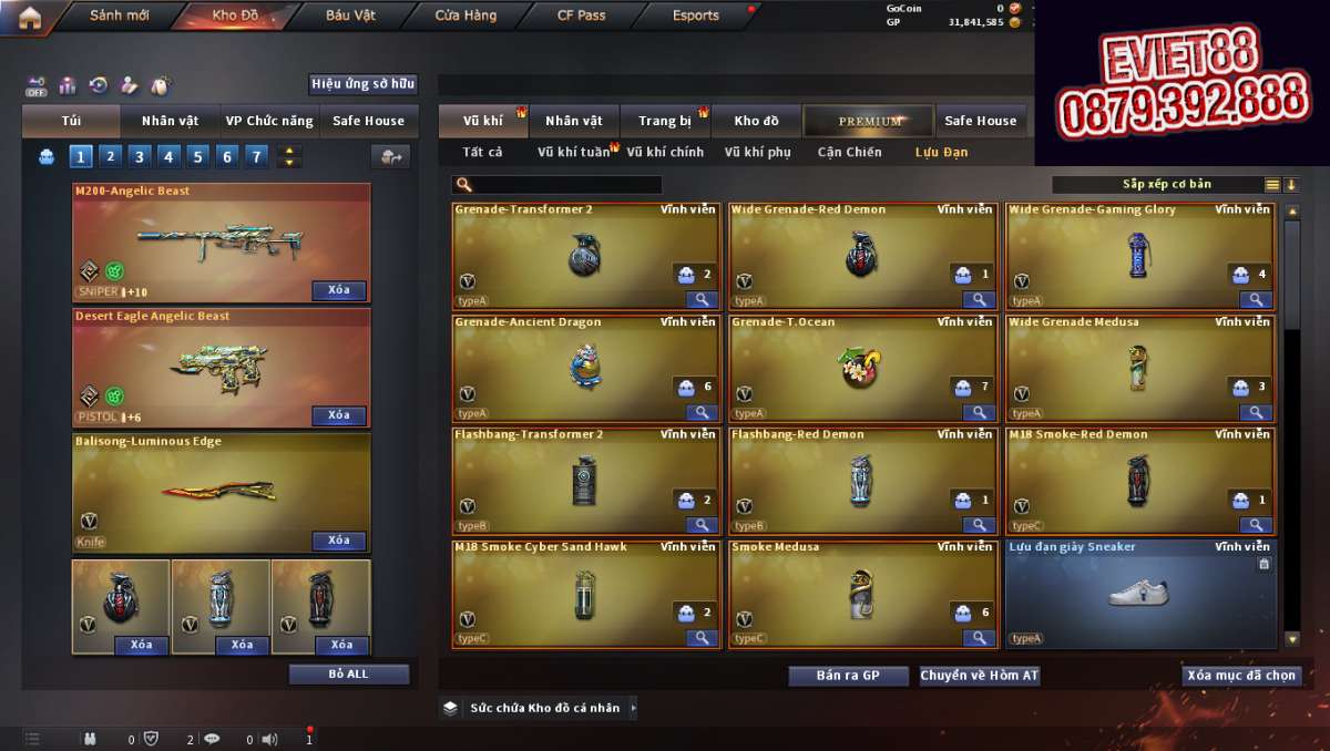 shop acc cf uy tin gia re